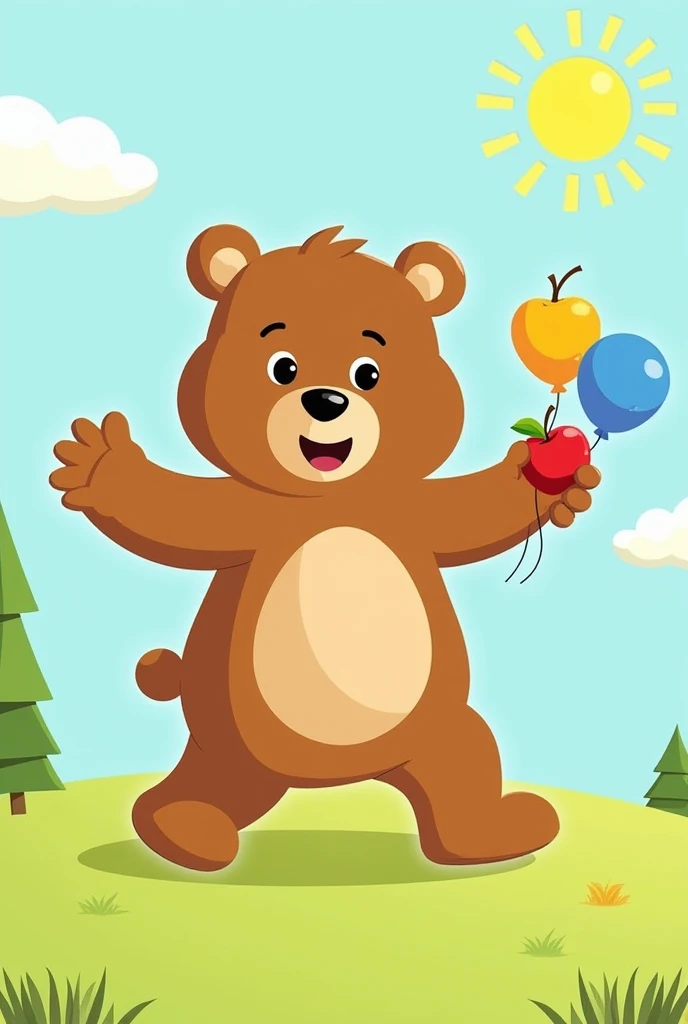 Title: "Learn Colors and Shapes with Happy Bear!"

Opening Scene:
[Cheerful music playing. A colorful bear character appears, waving.]

Bear:
"Hello, friends! I’m Happy Bear, and today, we’re going to learn about colors and shapes! Are you ready? Let’s go!...