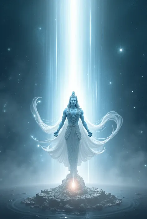 white color energy healing rays from god vishnu