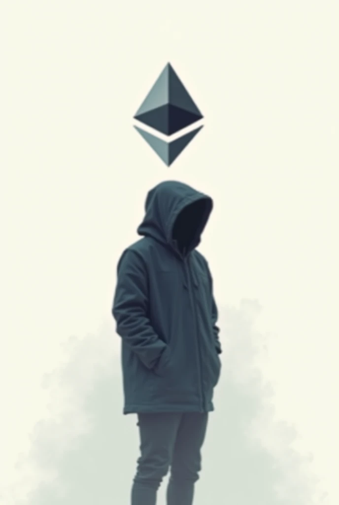 Minimalist style, hacker, монетка ETH 