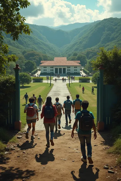 Emergency at an academic exit rural area Colombia