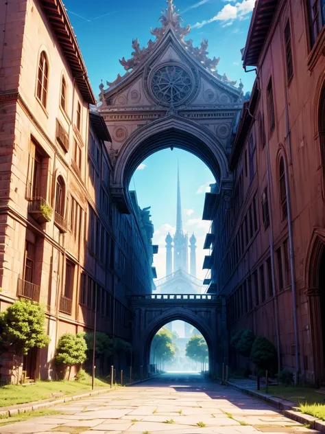 Beautiful random anime ruined monuments