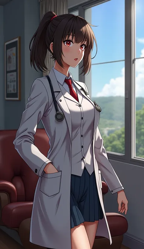 (Dispatch Female Doctor X ),(Ryoko Yonekura, The worlds most beautiful five figures ,The worlds coolest ,The worlds most prestigious , The most chilling killer in the world,sideways,The heel part is clearly displayed on the screen :1.2),( presents a set of...