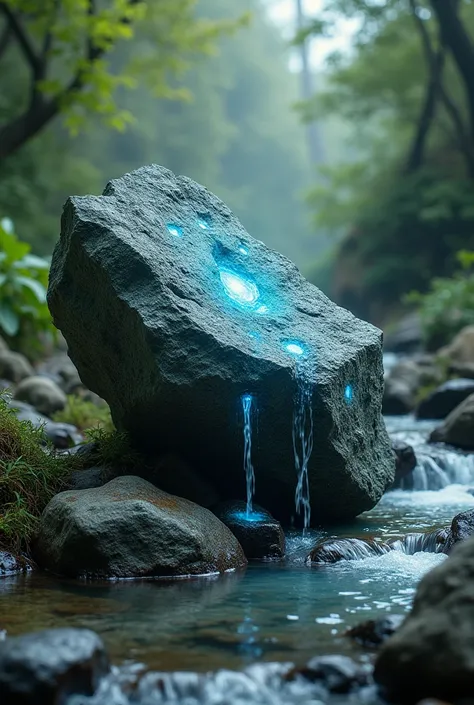 A rock that makes water 