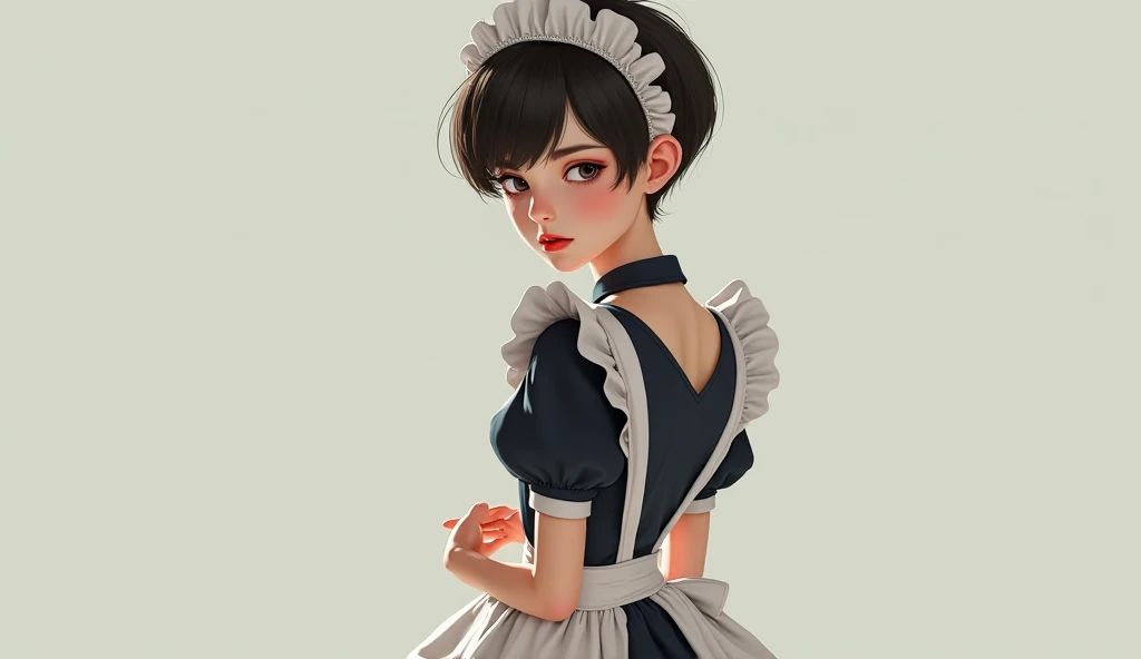 Femboy in maid uniform