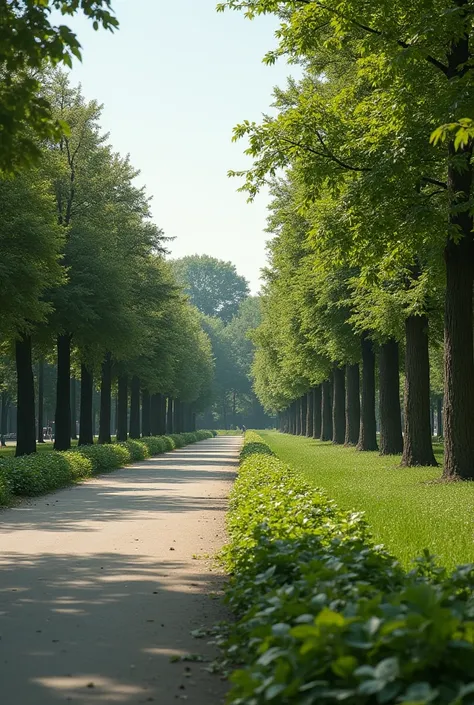 
 a split screen where on the left side it shows an abandoned park without trees, without leaves,  there doesnt have to be anything green , To show abandoned , dirty and on the right side this space converted into a very well designed park 