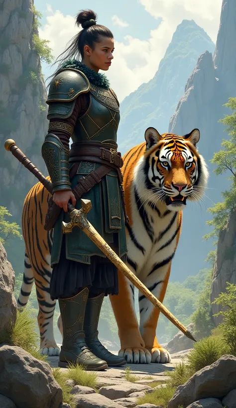 Combine Warrior and Tiger with weapon