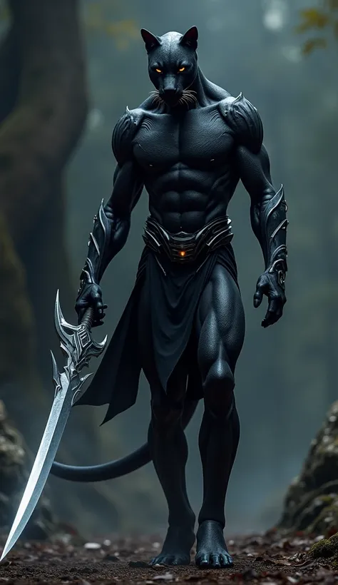 Combine Warrior and Black Panther with weapon