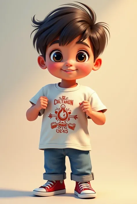 A boy modeling a t-shirt by daniexdx