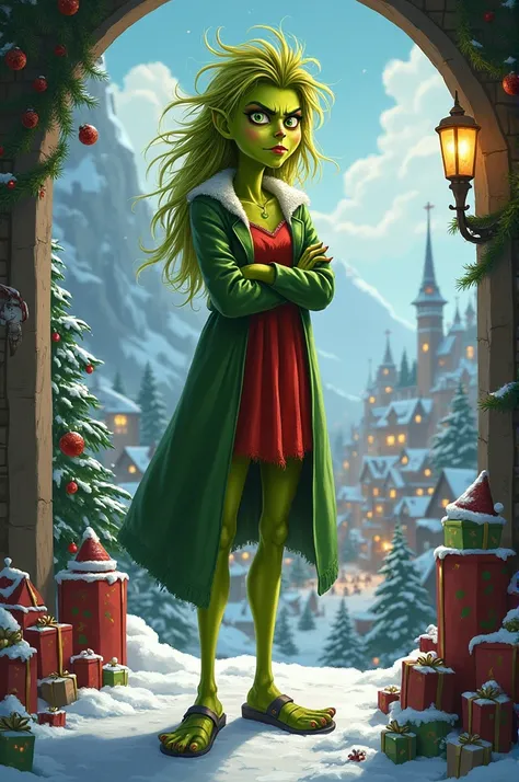 The Christmas Grinch but in a female version