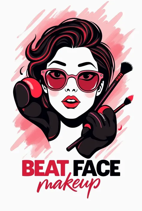 Illustrative, Bold Makeup Artist Logo Design Im in need of an illustrative, vibrant logo for my makeup artistry business.

Key Requirements:
- Name: Beat Face Makeup
- Style: The logo should be illustrative, not overly simplistic or abstract.
- Color Schem...