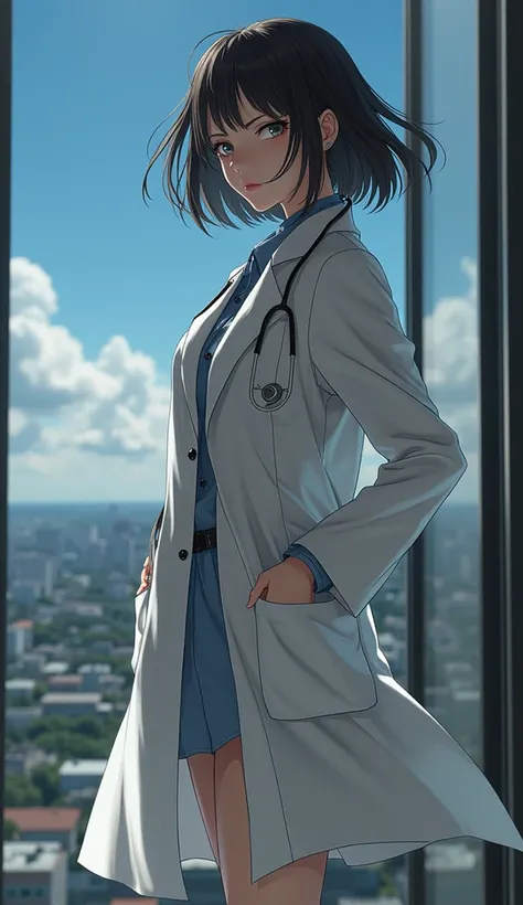 (Dispatch Female Doctor X ),(Ryoko Yonekura,whole body,高跟鞋為主題的whole body肖像, The worlds most beautiful five figures ,The worlds coolest ,The worlds most prestigious , The most chilling killer in the world,sideways,The heel part is clearly displayed on the s...