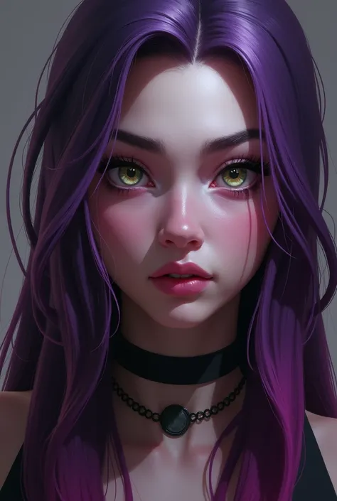 a close up of a person with a very long hair, concept art by Kieran Yanner, polycount, conceptual art, kda, portrait of jinx from arcane, riot games concept art, sigma female, jinx expression, style league of legends, league of legends character, style of ...