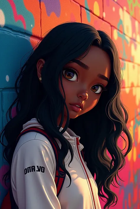 
( best quality),  is a beautiful African girl with dark black skin and long black hair,  great painting ,  8K CG uniform illustration , High color , extremely High color  saturation,  All colors have become deeper , paint,  graffiti art , JJShobbiHouse , ...