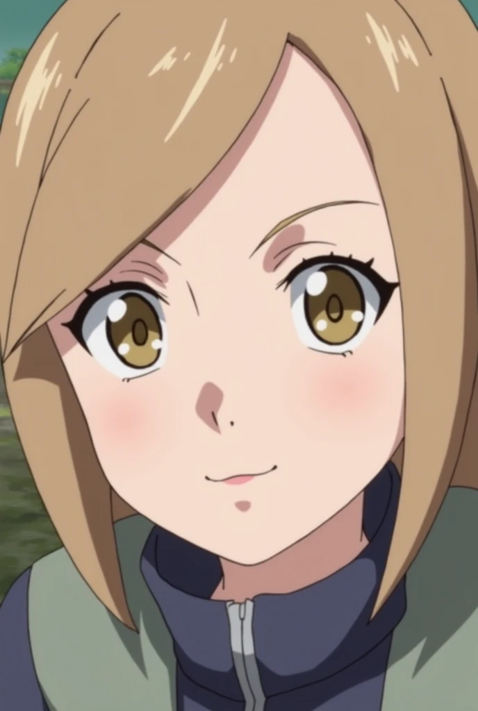 Naruto Shippuden Screenshot Screencap, Girl 1. light brown hlight brown hair and hazel colored eyes air and blue eyes 