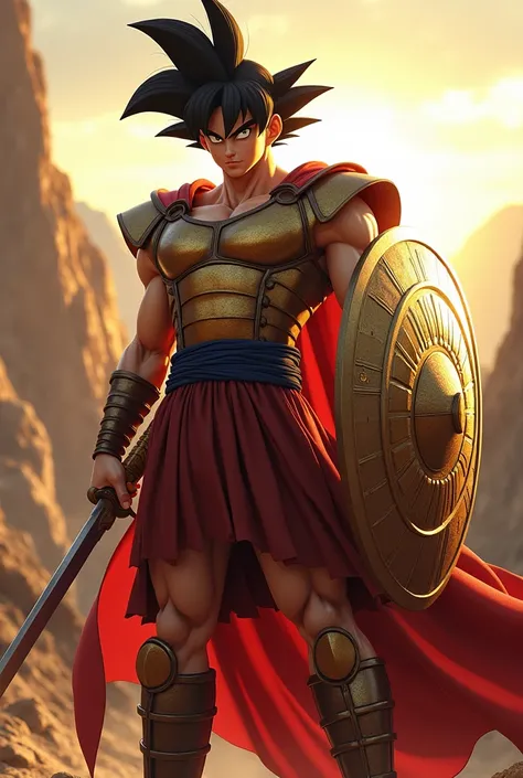 Goku as Spartan 