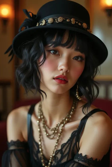 
Imagine k-pop artist Jisoo from the band Blackpink in 1920’s flapper style.


Masterpiece, Award Winning, High Resolution, Best Quality, High Details, High Quality, Super Detailed, UHD, Textured Skin, Cinematic, Hyperrealism, Hyperdetailed, Photorealistic...