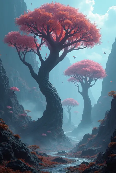 Create images of alien trees