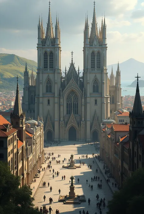 Make a city with two cathedrals 
