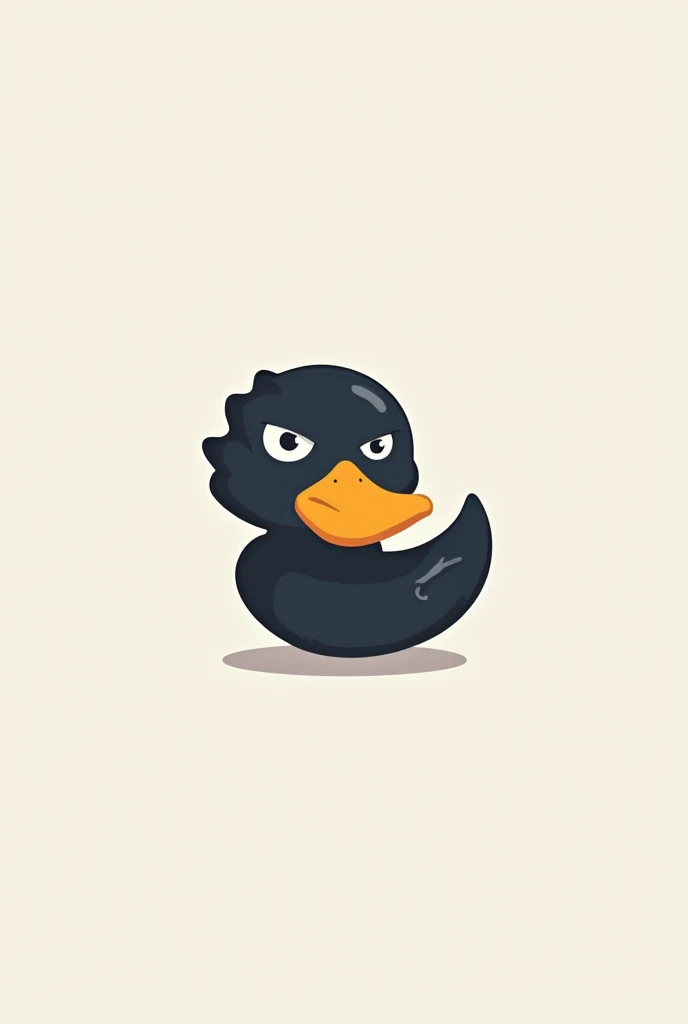 Minimalist gamer duck logo 