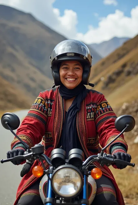  I am skilled at riding a motorcycle ,  where the language is spoken by many of the locals .
 PRONUNCIATION :  Ay am skild at raiding a mo-tor-sai-kl ,  where the language is spoken by many of the locals .
 Translation :  I am able to ride a motorcycle ,  ...