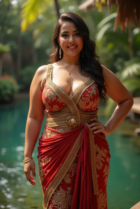 Sexy chubby girl in thai dress
