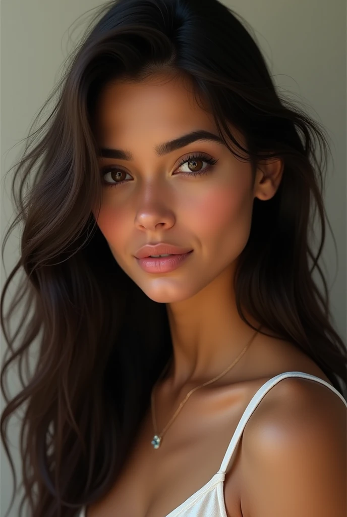 Create an image of a very realistic true woman named Mariana Costa 