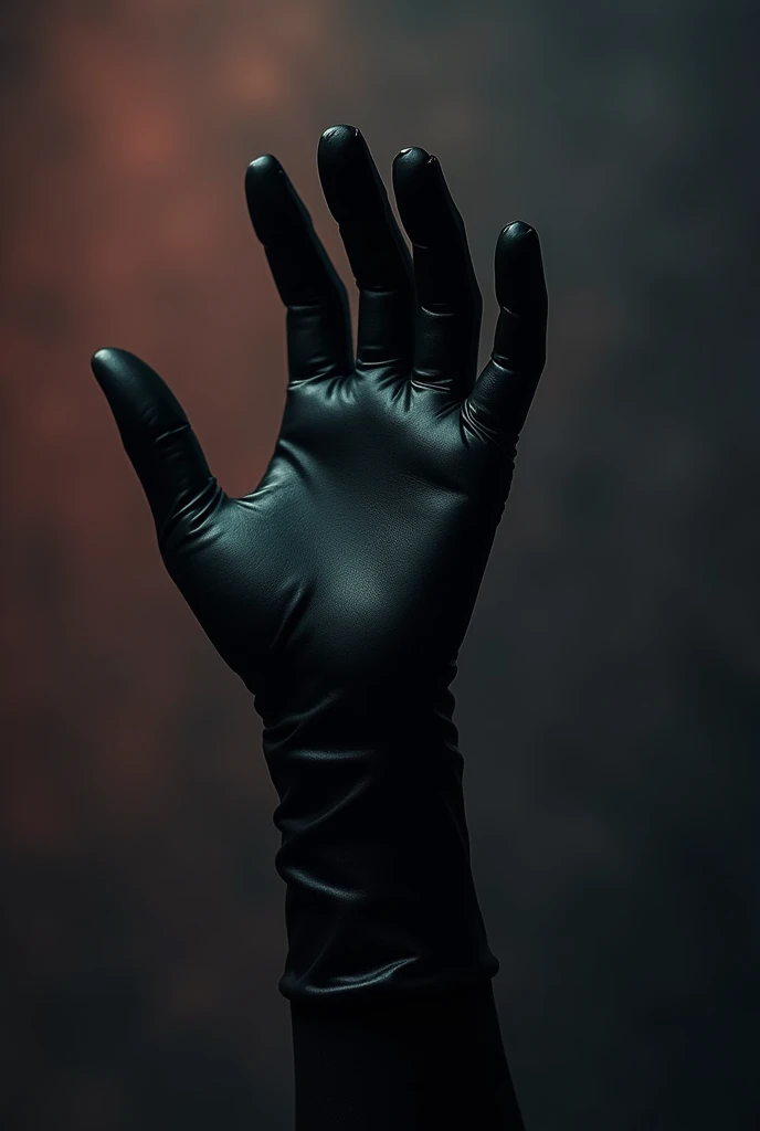 An image of how the latex glove appeared, an attractive image for the cover of the video, a more striking image