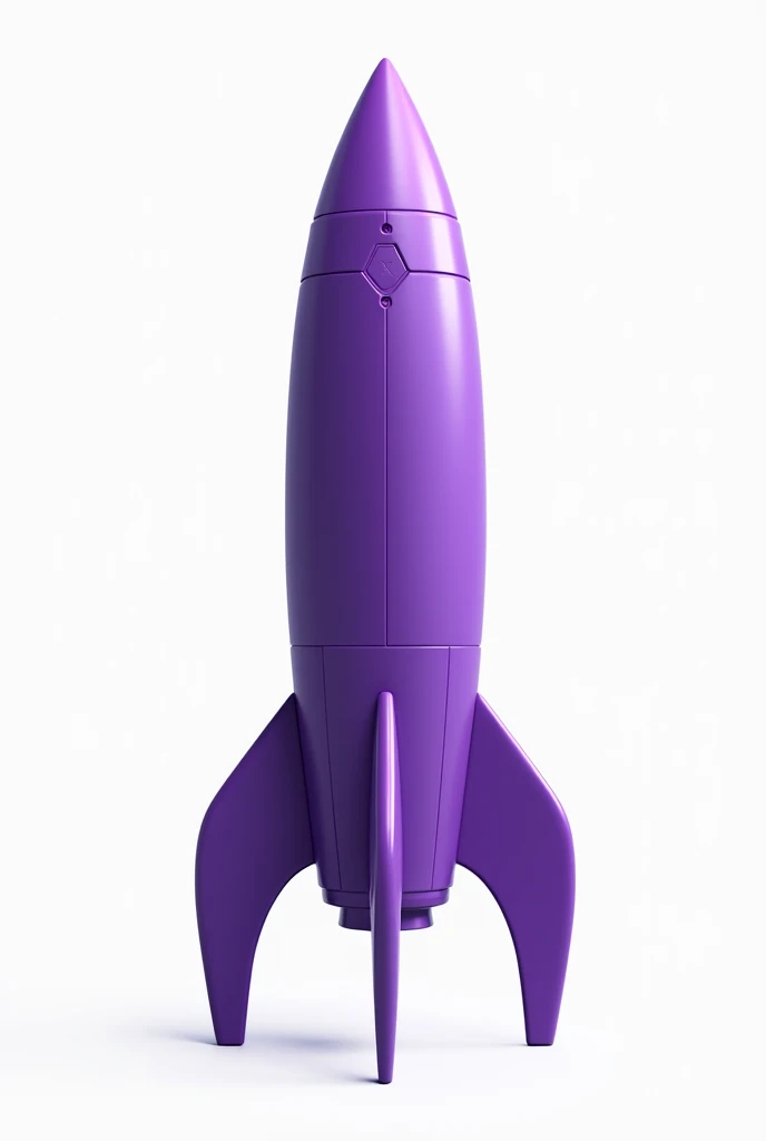 Create a realistic rocket in color #8151f5 png without background