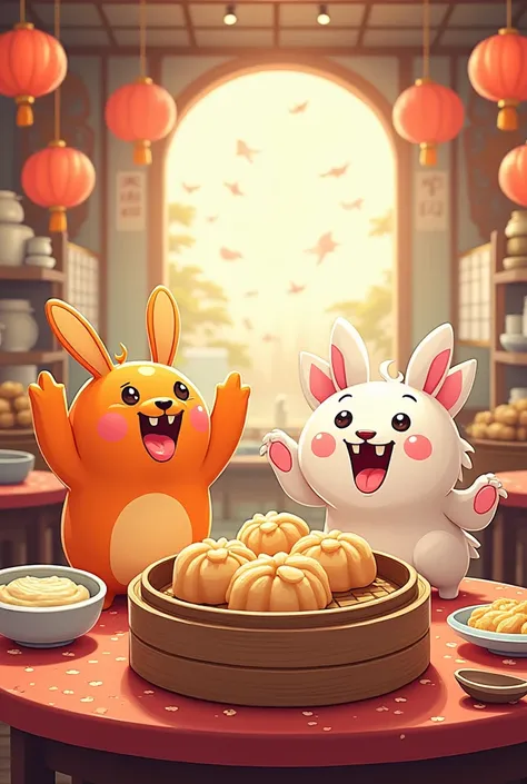 cartoon dimsum
