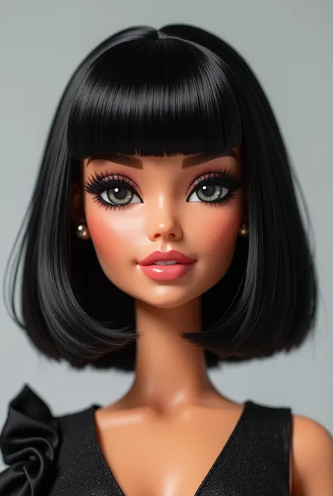 Barbie black hair and bangs