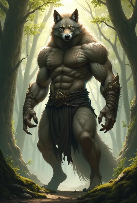 Elf Wolf ,  with Druid-like traits and very strong.