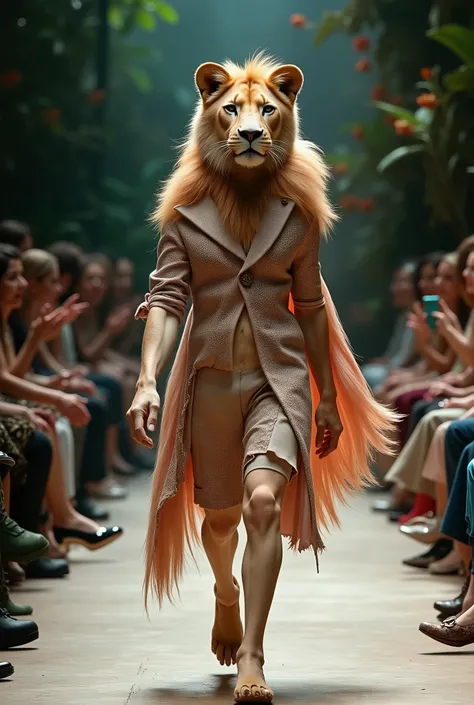 Real animals fashion show
