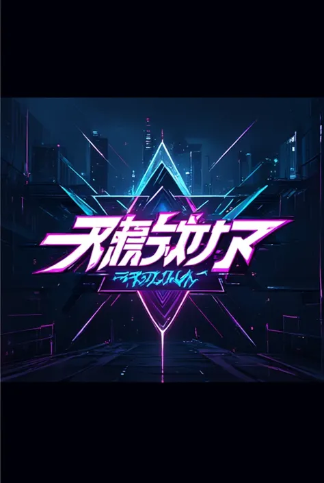 Logo with the name Anime Group in Cyberpunk