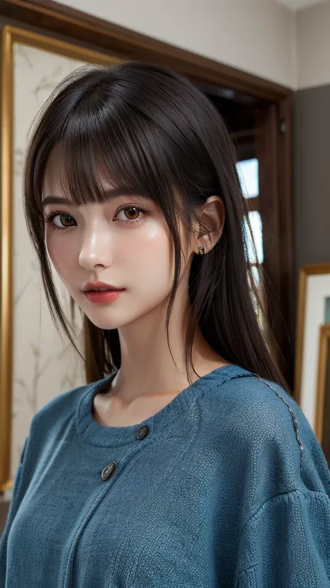 (hig彼st quality、8k、32K、masterpiece)、( realistic )、( realistic :1.2)、( high res)、((Random Composition:1.6)),  very detailed、  stand in the home field {x}  very beautiful face and eyes 、 1 girl、Delicate body、(hig彼st quality、 attention to detail、 rich skin ev...