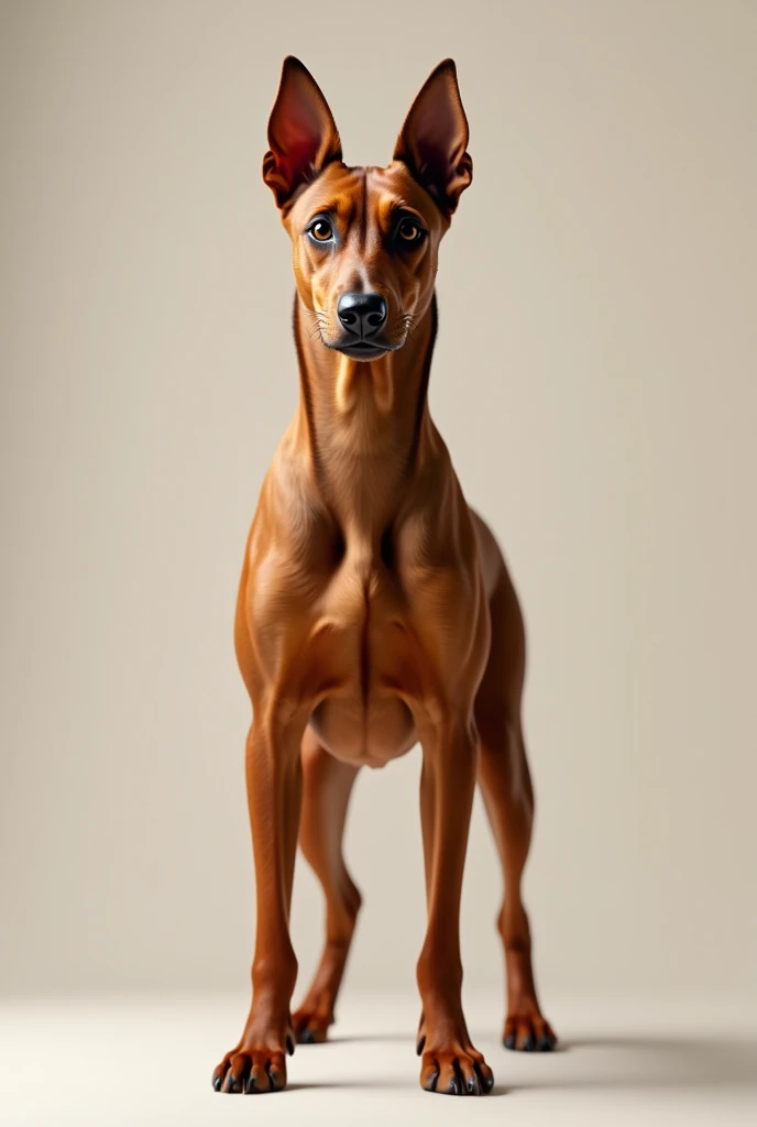 Brown pinscher dog