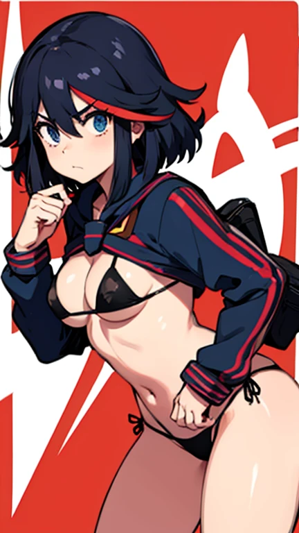 Matoi ryuuko is wearing her bikinis 