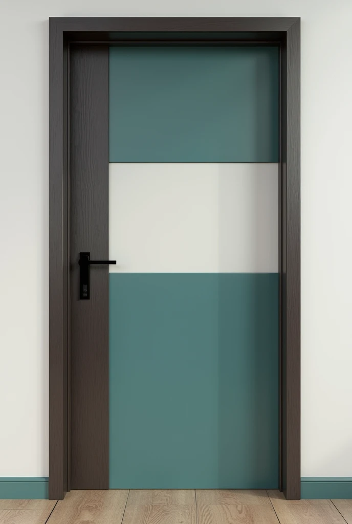 A flush door designs with three colours combination with T profile