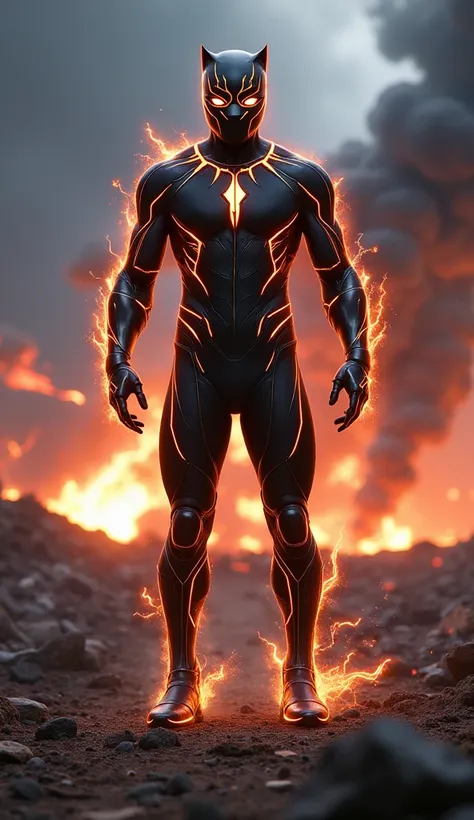 Fusion Hybrid Image Prompt

Character Design:
The fusion, Panther Speed, is a seamless blend of Black Panther’s power and Flash’s speed. His suit is crafted from sleek black vibranium, reinforced with streaks of glowing crimson lightning that pulse with ki...