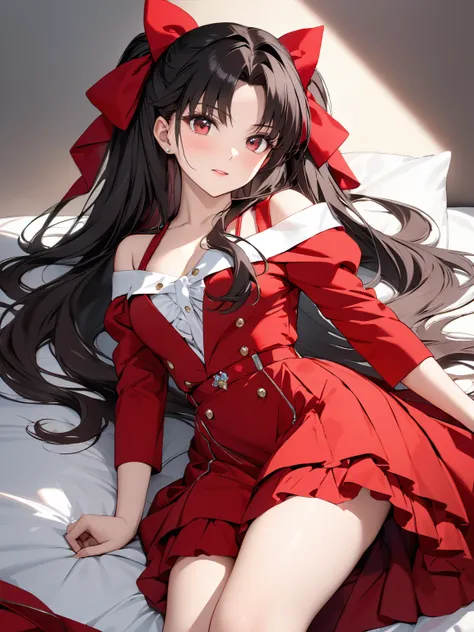 (Tohsaka Rin:1.5), masterpiece:1.5, masterpiece, highest quality, UHD, retina, masterpiece, accurate anatomy, super detailed, high quality, best quality, 8k