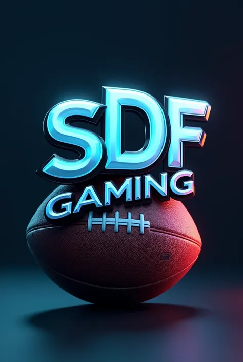 3D text logo reads “SDF GAMING” at the bottom with gaming themed football