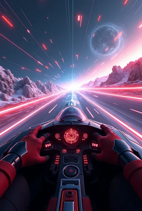  interstellar racing game，， First Perspective，Crazy acceleration 