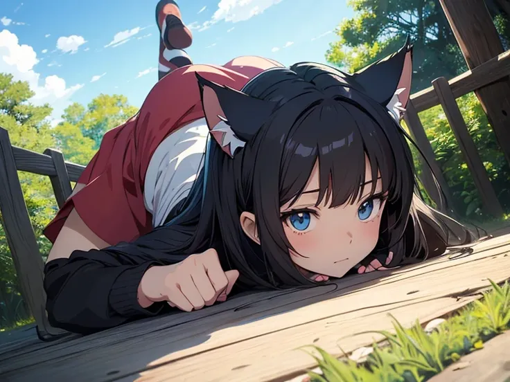 anime　Ghibli style　（1228）Theme：Cat-Eared Girl/Cat ear girl/Cat ear girl