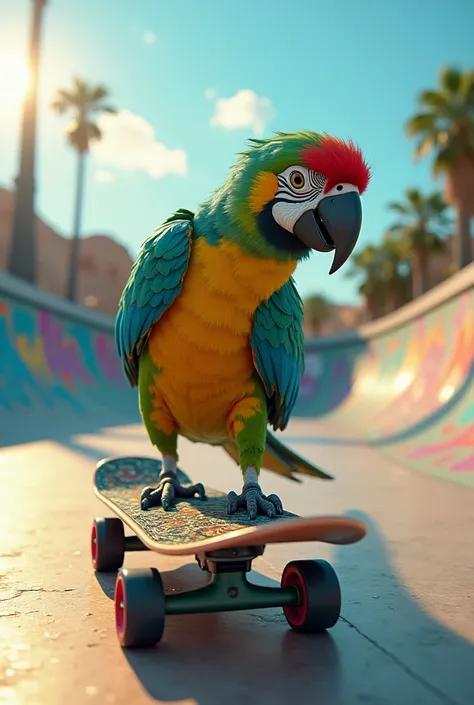 Skate parrot