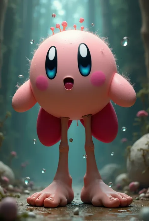 Do a bizarre Kirby with human feet