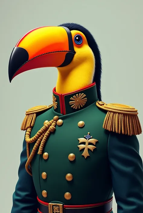 Toucans nose in uniform
