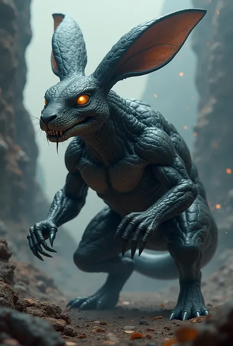 Fusion between rabit and black mamba big scarry spacies formed