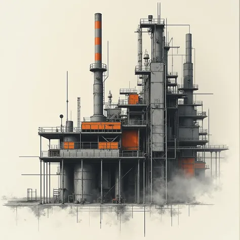  industrial design abstract. Architectural work 
