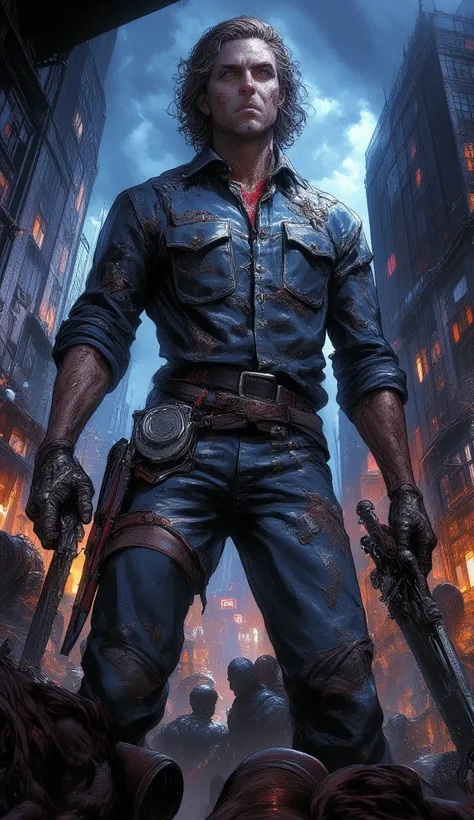 Ash Williams en el universo de jujustsu kaisen