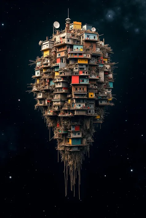 Favela floating in the universe