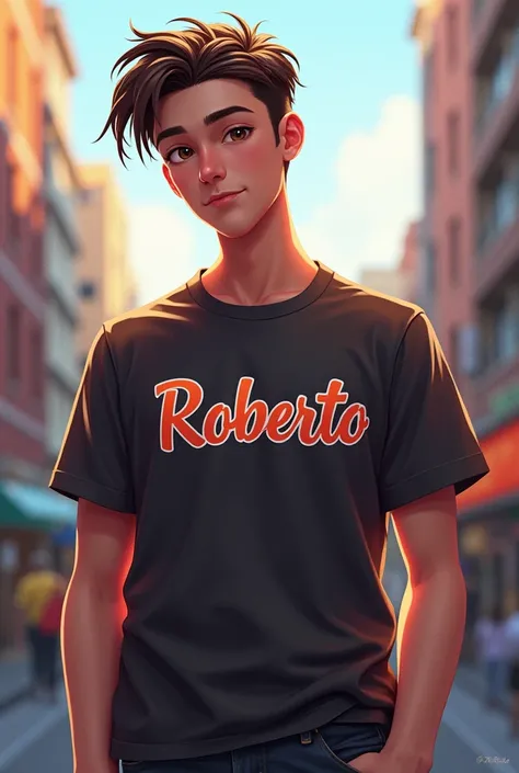 Shirt written roberto